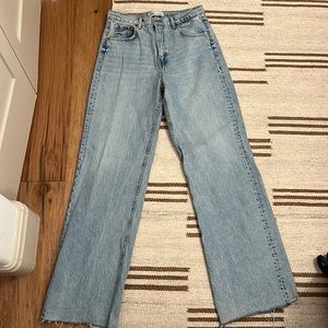 Zara light wash 90s full length denim